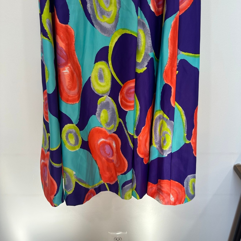 Tori Richard Womens Skirt Liberty House Hawaii 10 Maxi Bright Multi Color A Line - Picture 3 of 9